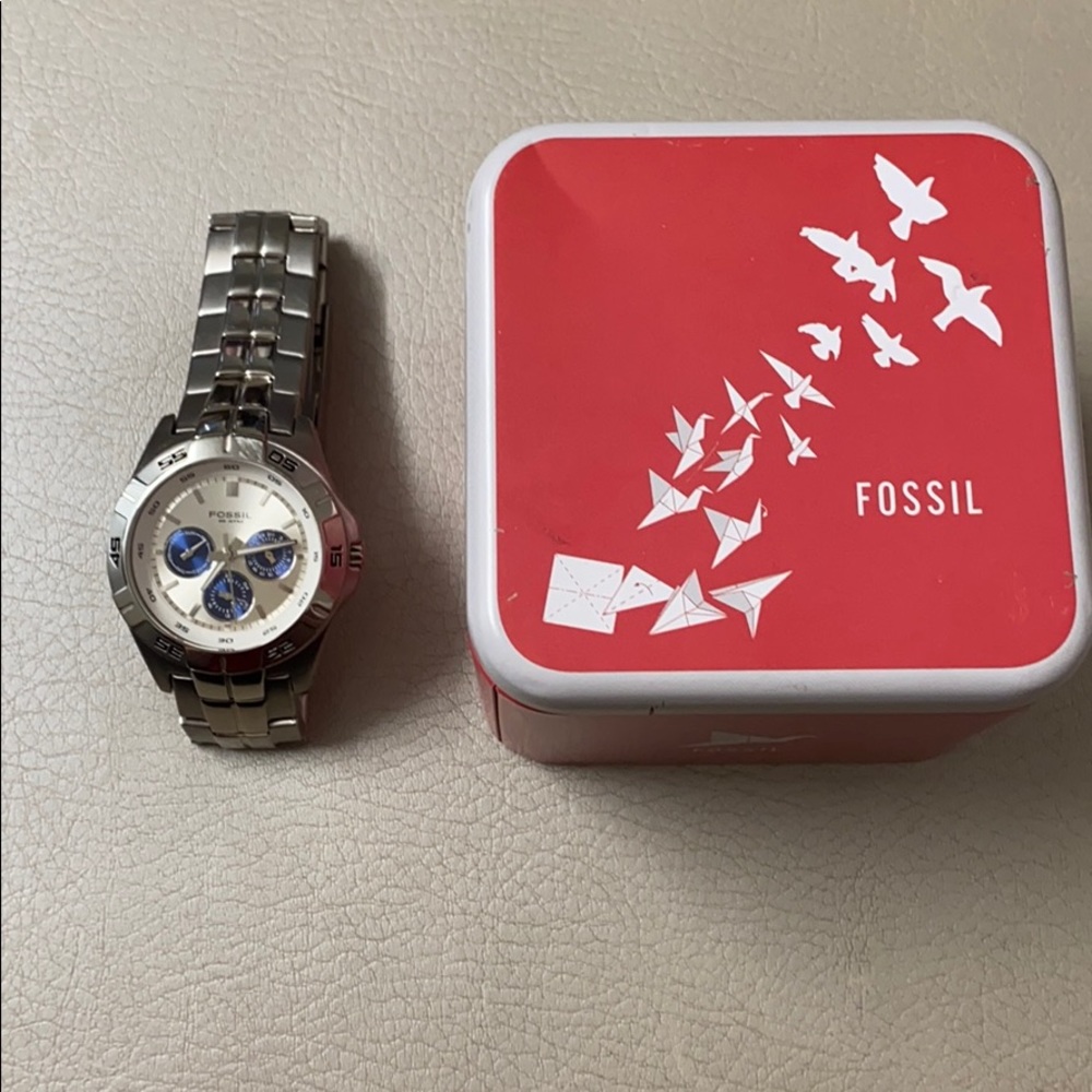 2008 Authentic Stainless Steel Fossil Watch